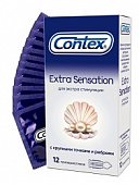 Contex (Контекс) презервативы Extra Sensation 12шт, Рекитт Бенкизер Хелскэр Интернешнл Лтд.